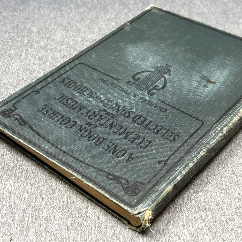 VTG 1933 One Book Course In Elementary Music And Selected Songs For School HC